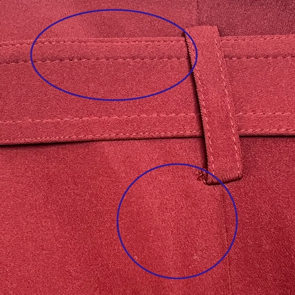 Vince Burgundy Shorts Size 10 - Picture 9 of 9